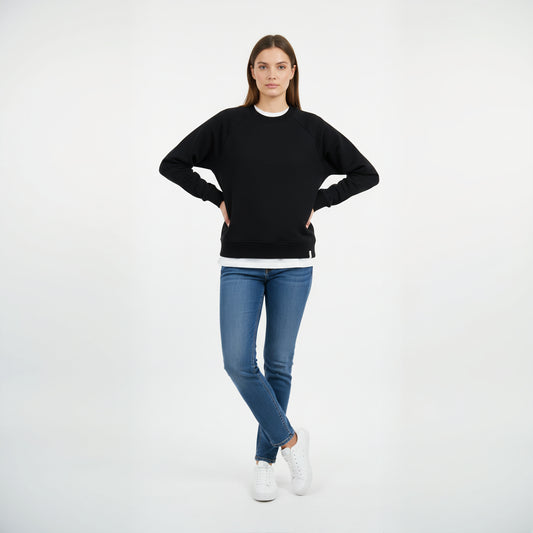Women’s Organic Sweatshirt – Black Oak