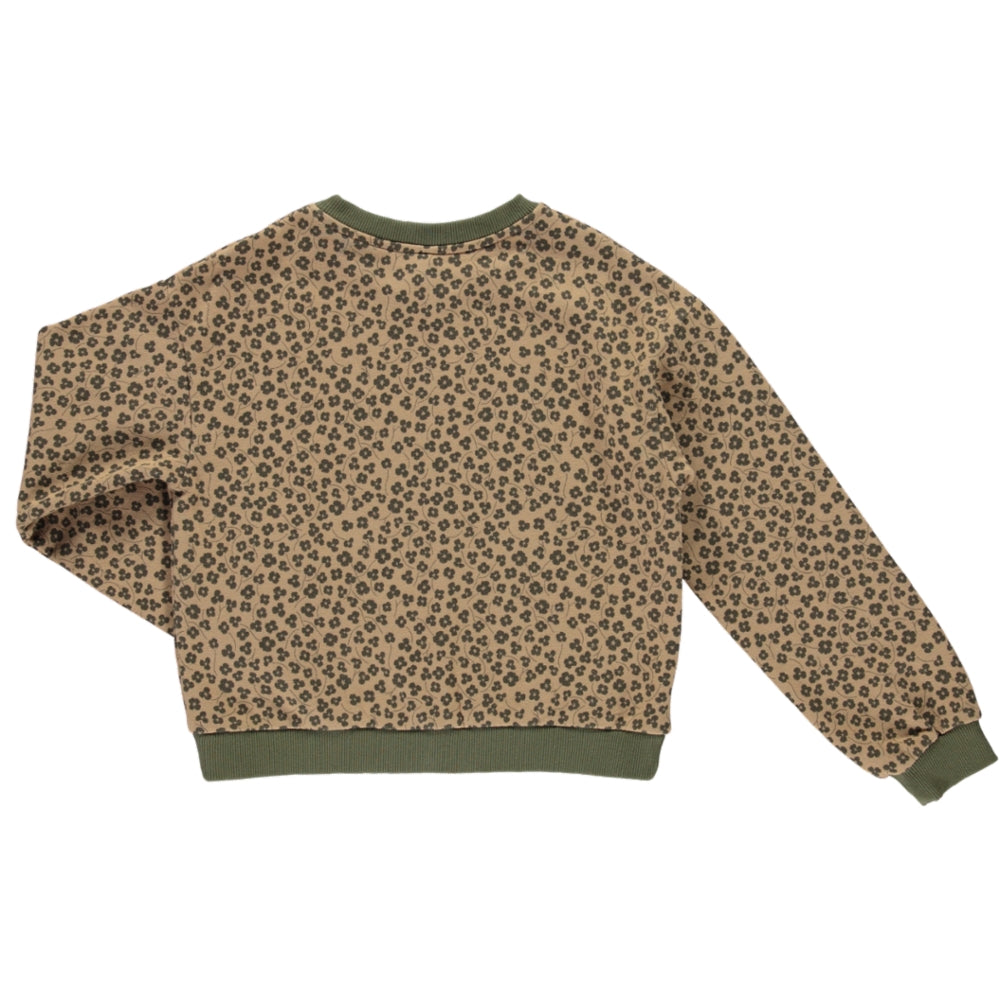 cropped sweatshirt printed virginia | peter jo