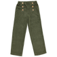 organic velvet corduroy pants green unisex | peter jo