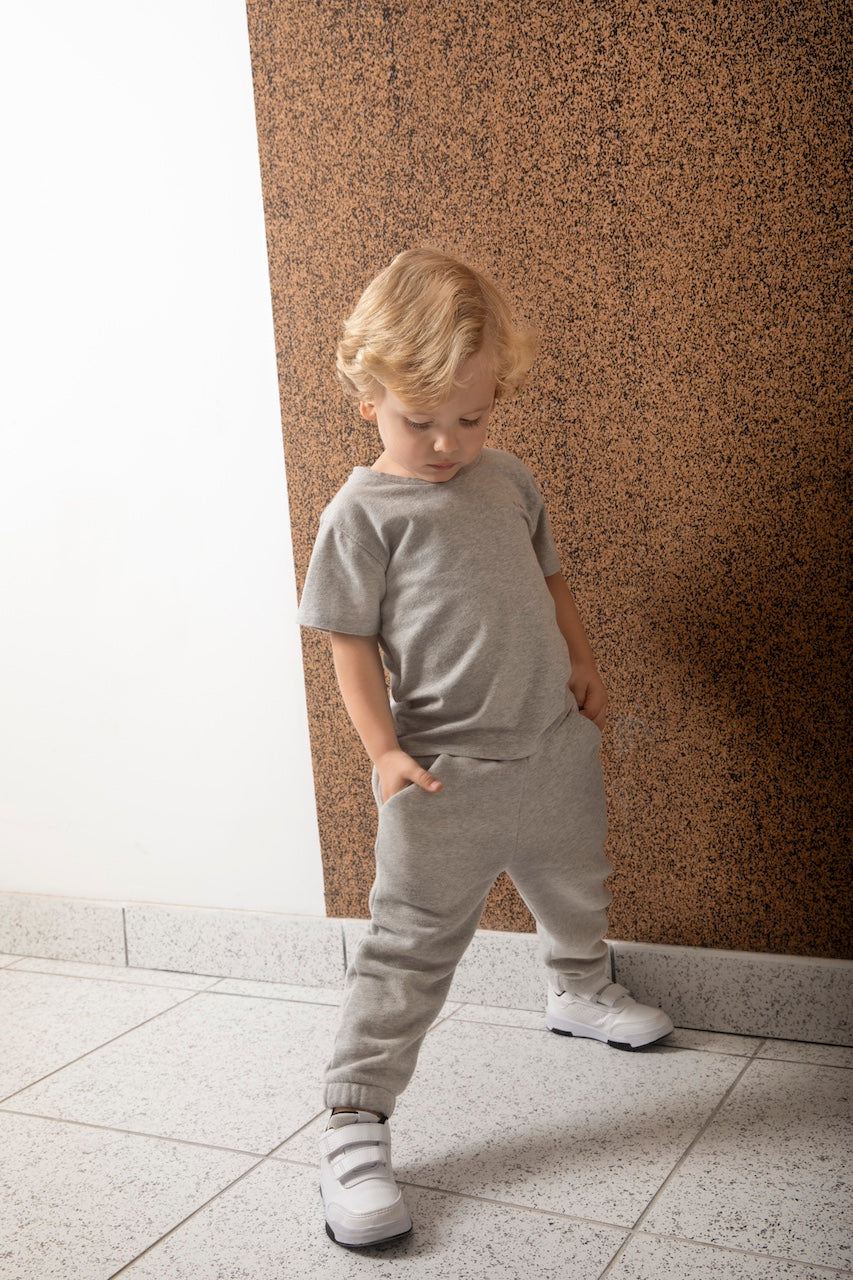 grey jersey baby shirt. louise | peter jo