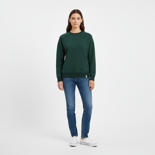 Women’s Organic Sweatshirt – Willow Forest Green