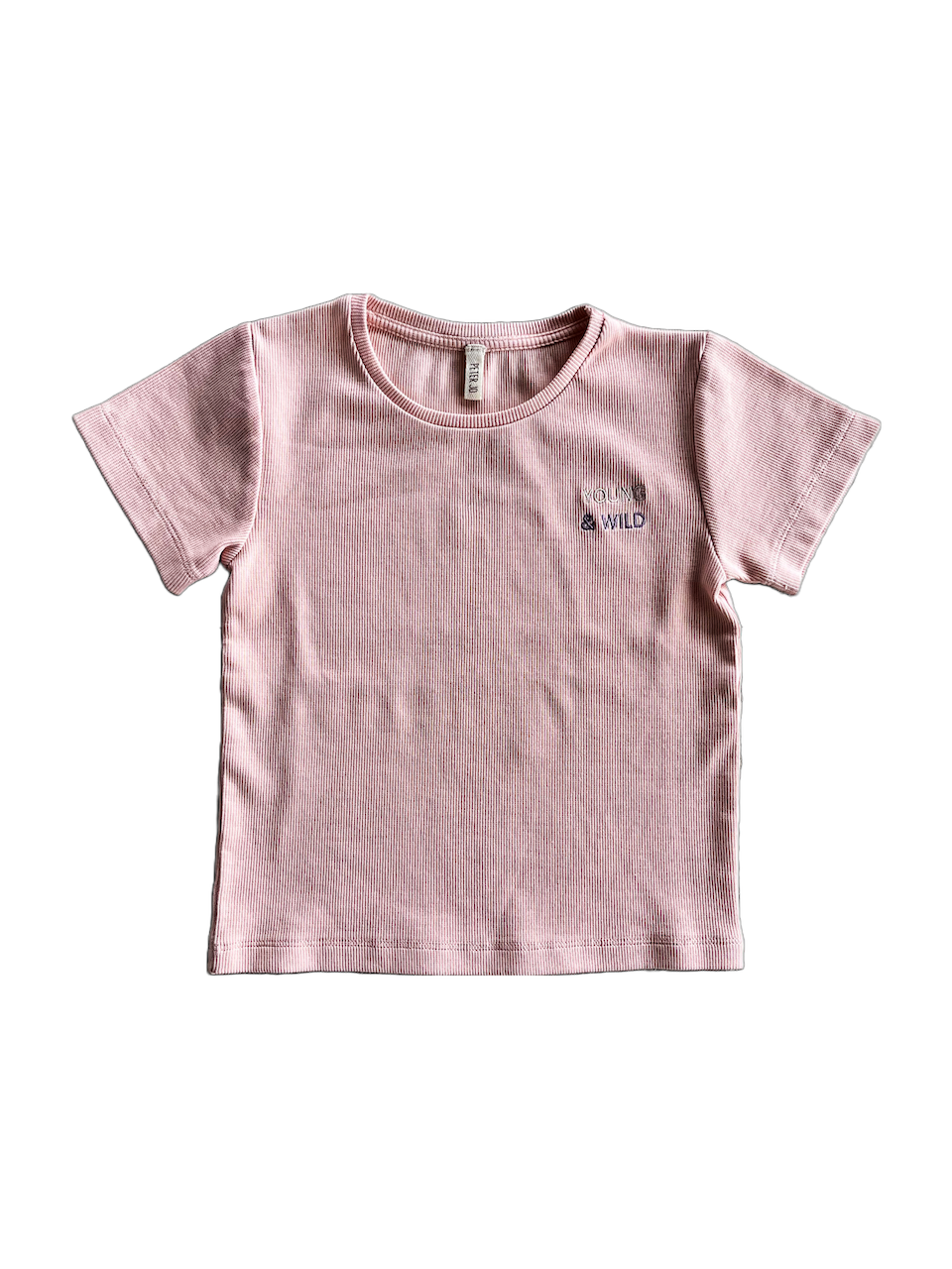 pink ribbed baby shirt. louise | peter jo