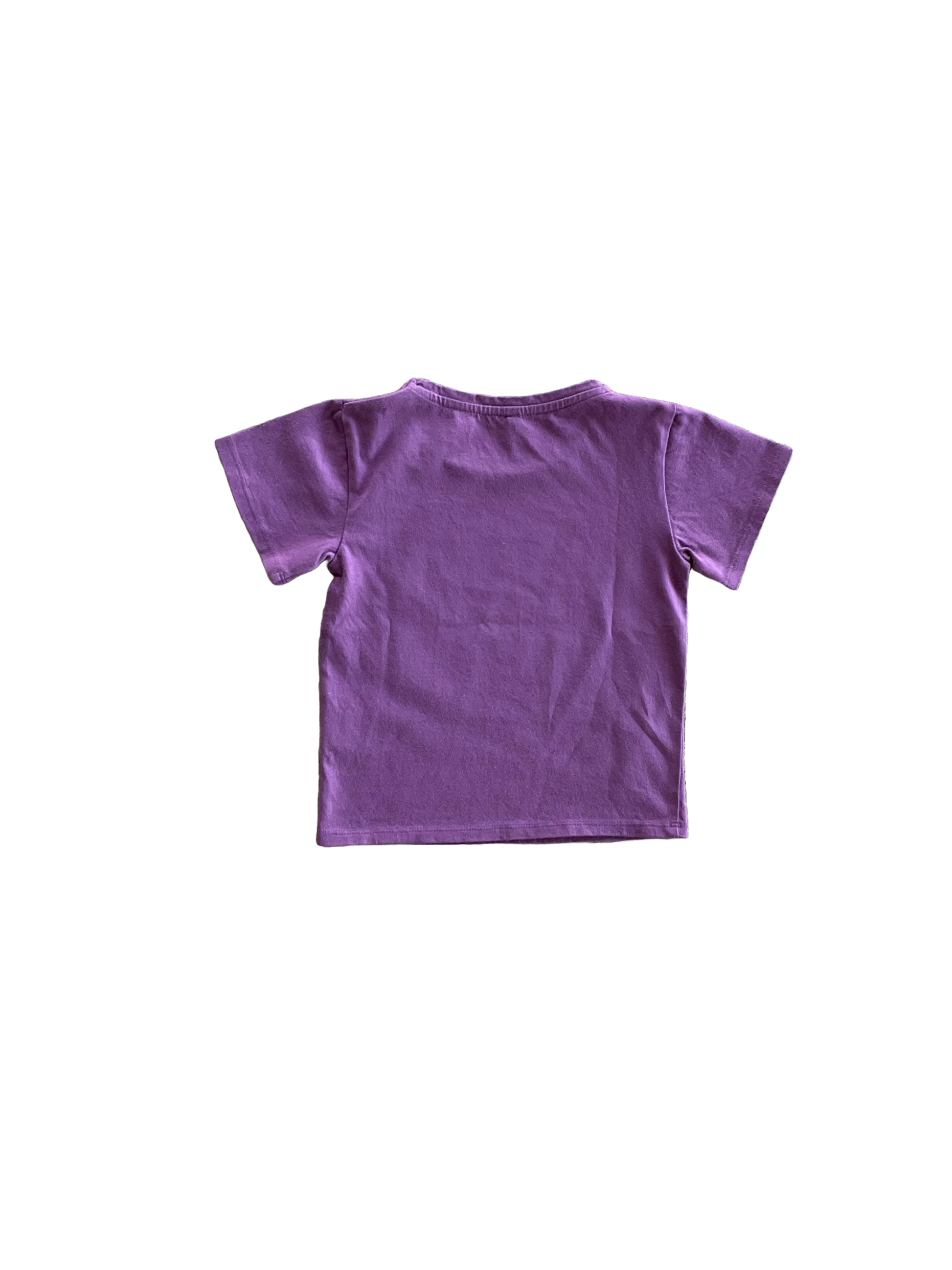 Organic Baby T-Shirt - Purple Rainbow Print