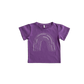 Organic Baby T-Shirt - Purple Rainbow Print