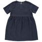 blue linen dress